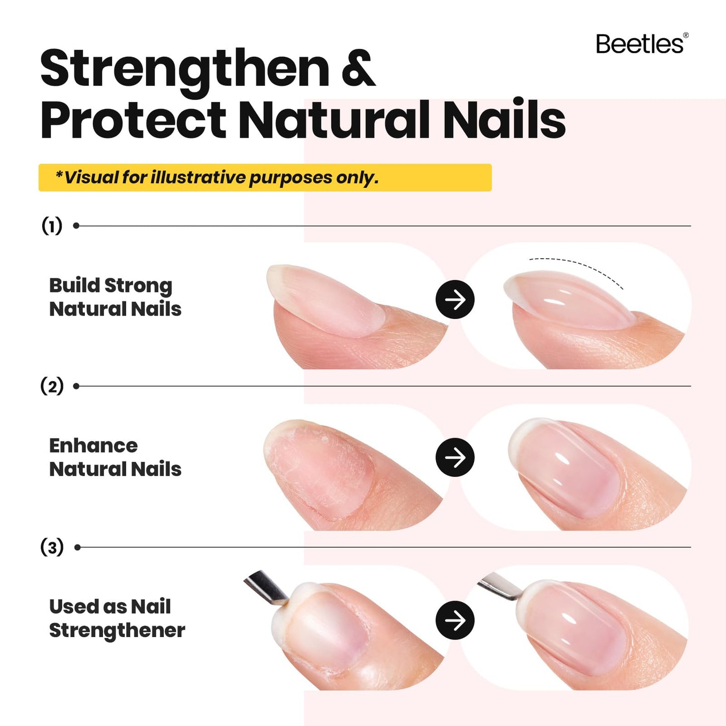Beetles Builder Gel Set, 12 Colors 8 in 1 Nude Pink Glitter Builder Gels