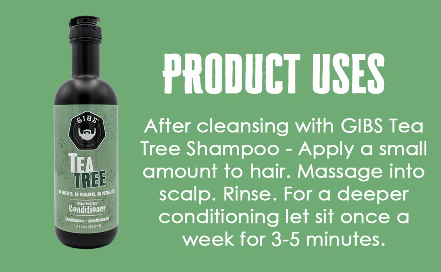 GIBS Grooming Tea Tree Conditioner, 12 fl. oz.