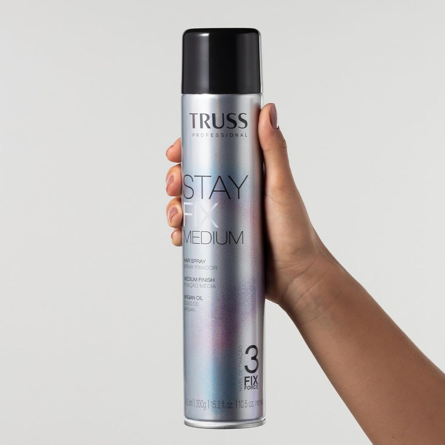 Stay Fix Flexible Hold Hair Spray - Medium Hold Anti-Frizz Spray with Argan Oil | 15.2 fl oz