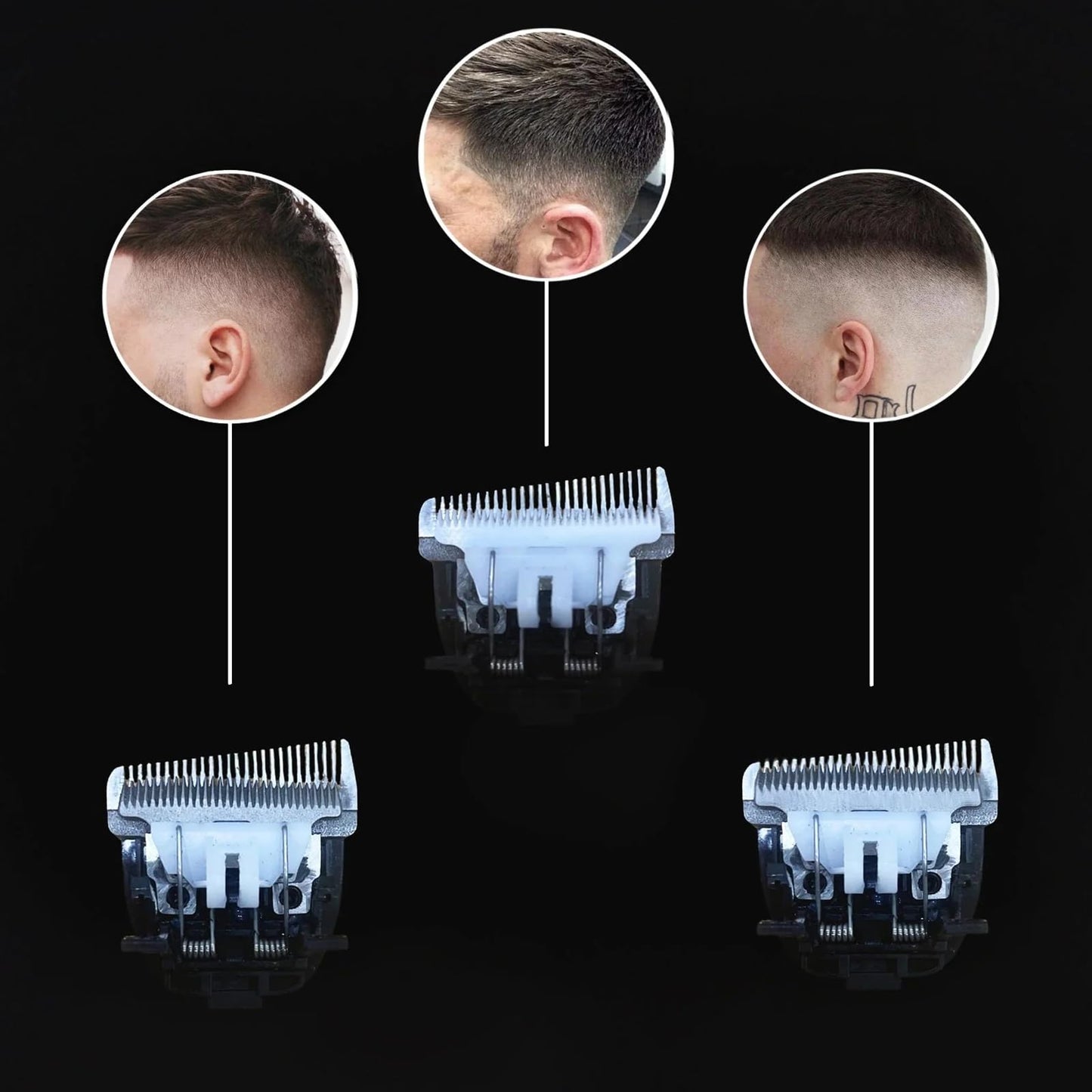 Fadify 2.0 Cordless Hair Clipper with Precision Guards, Hair Trimmer for Professional Home Use, Ceramic Blades, Rechargeable Battery & LED Display, Beard Trimmer, Eco-Friendly Design