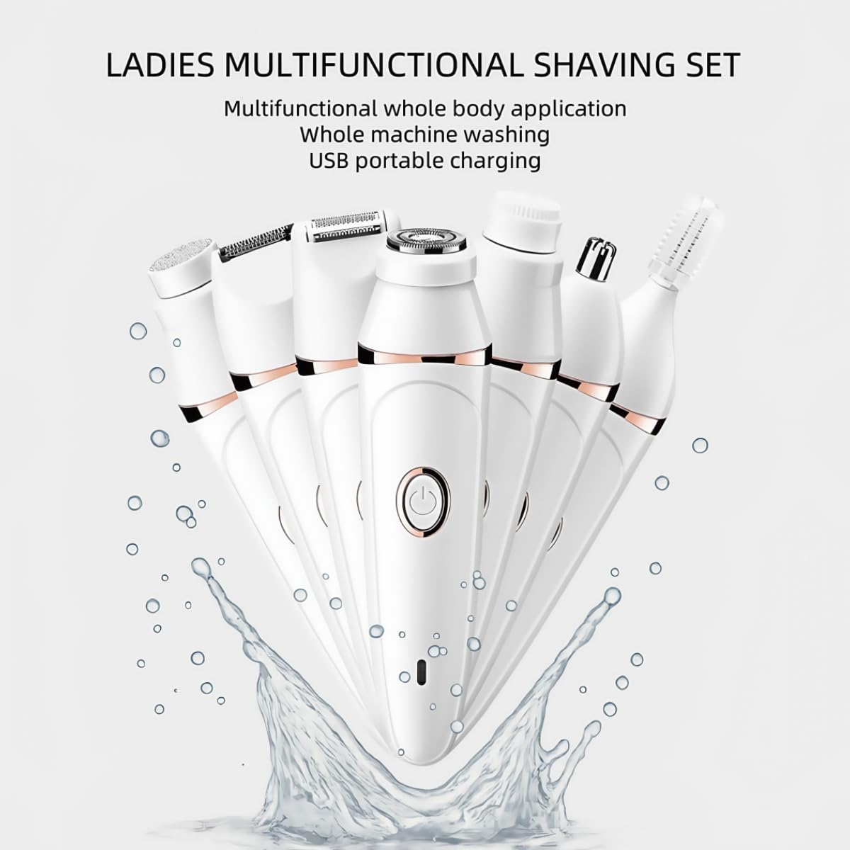 Pluxy Epilator Pro 3.0 - Women's Facial Hair Removal & 7-in-1 Body Shaver | Painless, Versatile Design