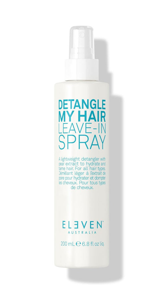 ELEVEN AUSTRALIA Detangle My Hair Leave In Conditioner Spray - Detangler Spray for Men & Women, Curly & Straight Hair Care Products for Tangles, Detangling Heat Protection, Moisturizing - 6.8 fl oz