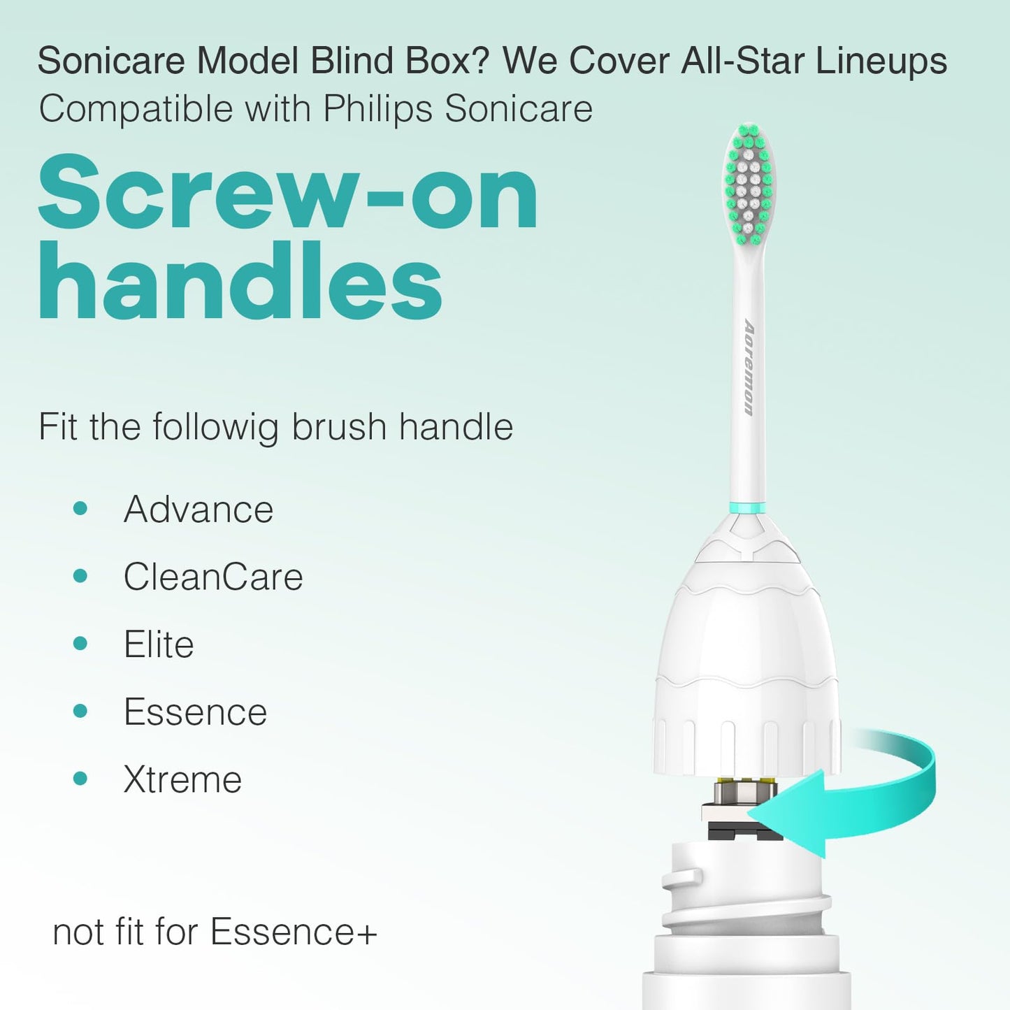 AoremonToothbrush Heads for Philips Sonicare E Series