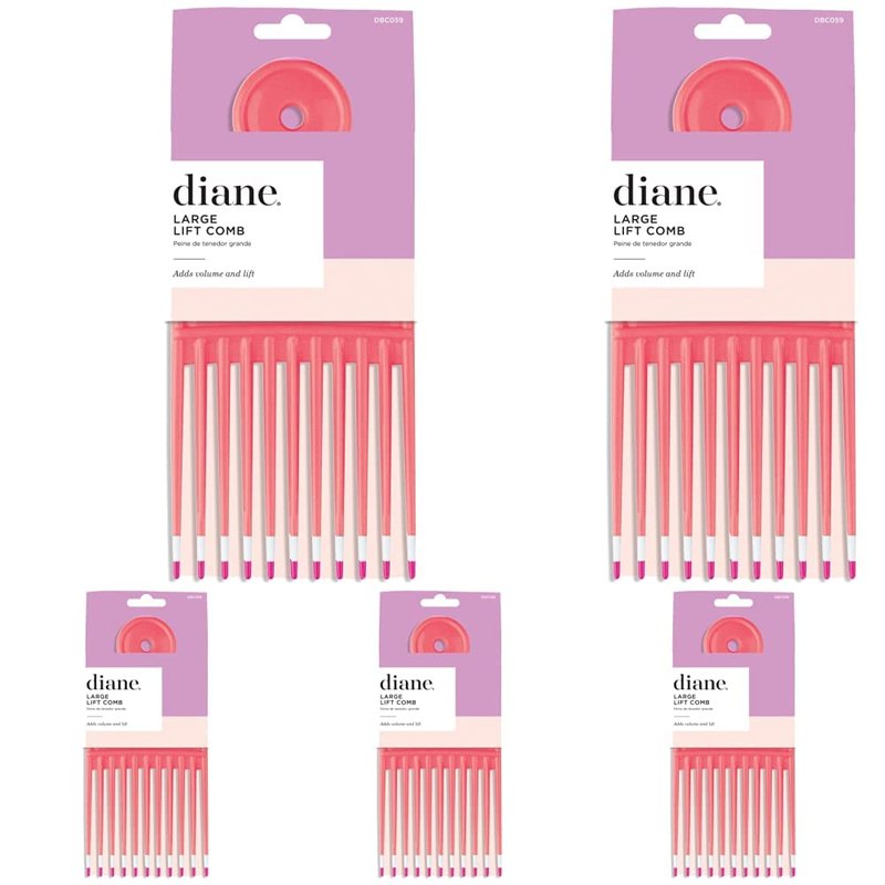 Large Lift Comb Double Dipped Pik - Pack of 5 | Perfect for Thick Hair Styling