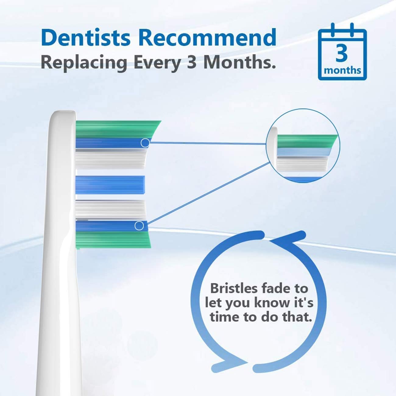 Replacement Toothbrush Heads for Philips Sonicare | 10-Pack Standard Brush Heads for DiamondClean & ProtectiveClean Models, White