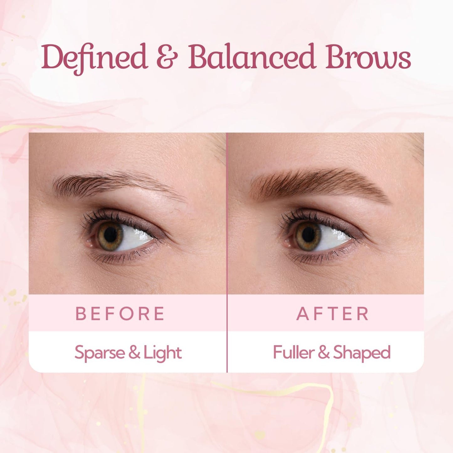 Eyebrow Tint Gel - Waterproof Tinted Brow Gel for Natural Definition | Long-Lasting Smudge-Proof Color (Taupe)