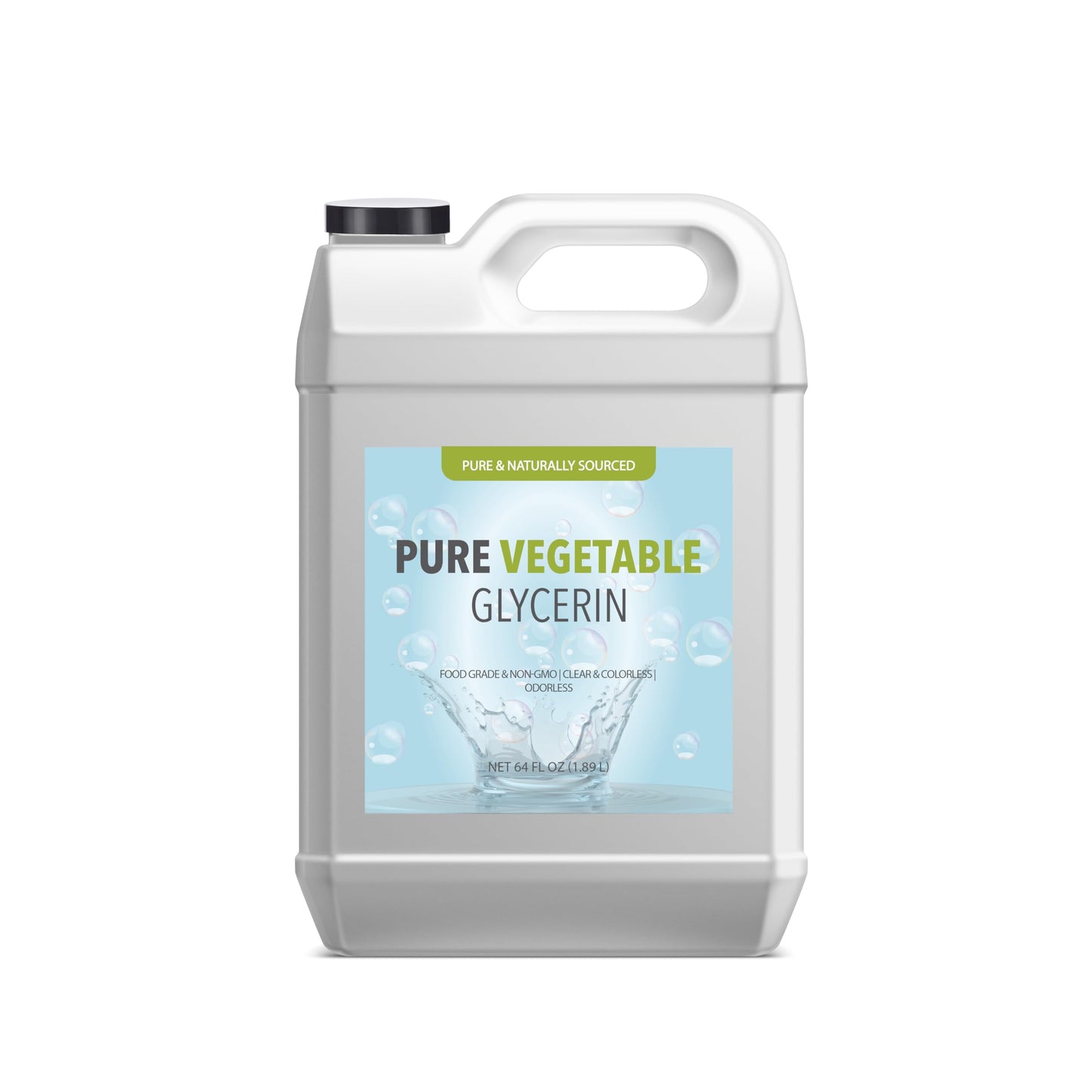 Pure Original Ingredients Vegetable Glycerin (64 fl oz) Food Grade, Vegan, Hypoallergenic Moisturizer