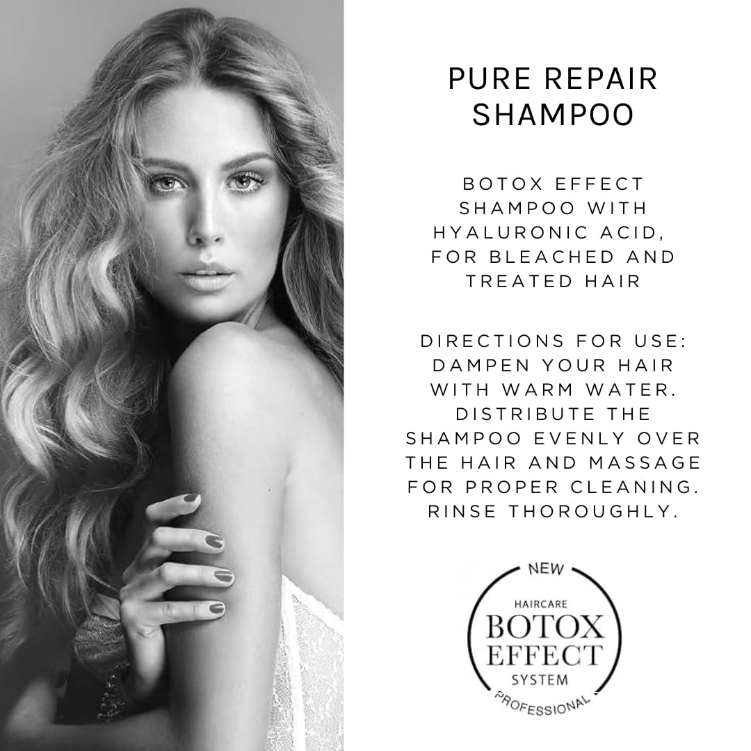 Ph Labs Pure Repair Shampoo - Moisturizing Shampoo For Dry Hair With Hyaluronic Acid - Refresh And Cleanse Bleached Colored Hair - 1000 ml