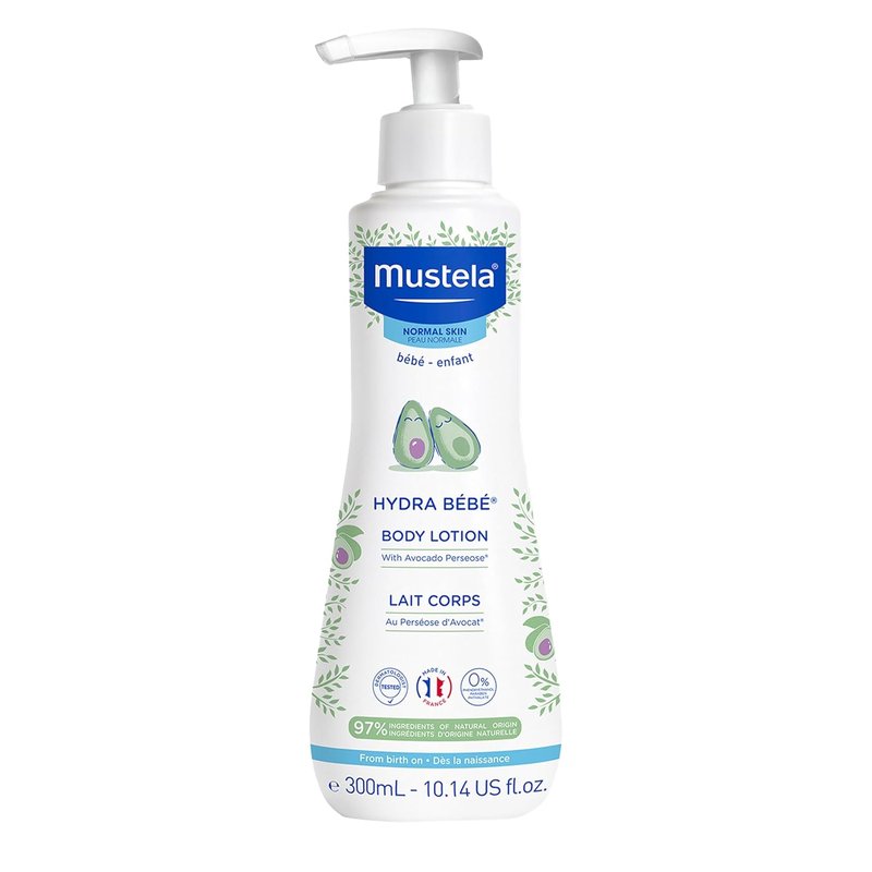 Mustela Hydra Bebe Body Lotion - Daily Moisturizing Baby Lotion with Avocado & Jojoba Oil | Multiple Sizes Available