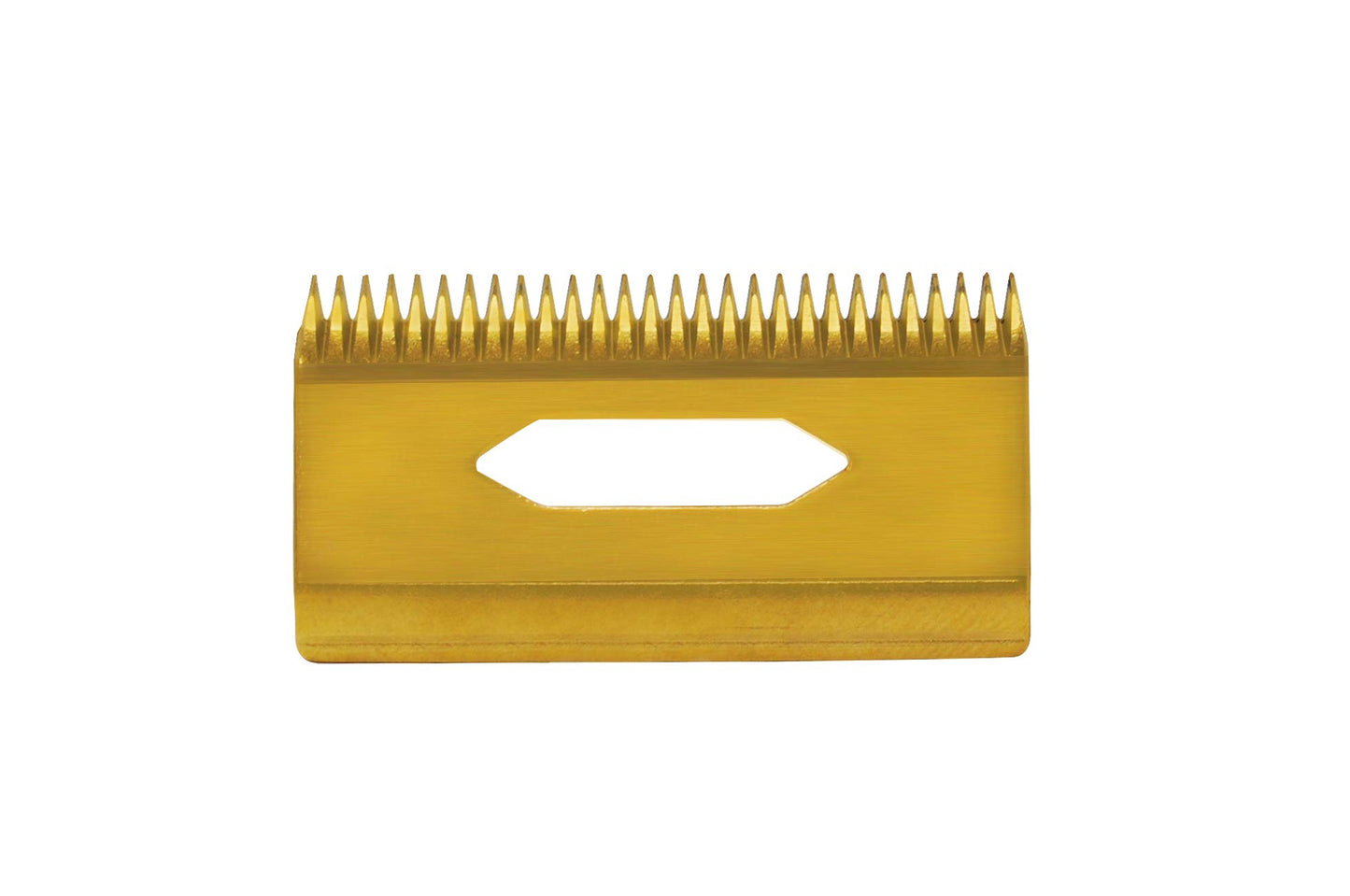GAMMA+ Replacement Fixed Black Diamond Carbon DLC Taper Hair Clipper Blade with Moving Gold Titanium Deep Tooth Cutter Set