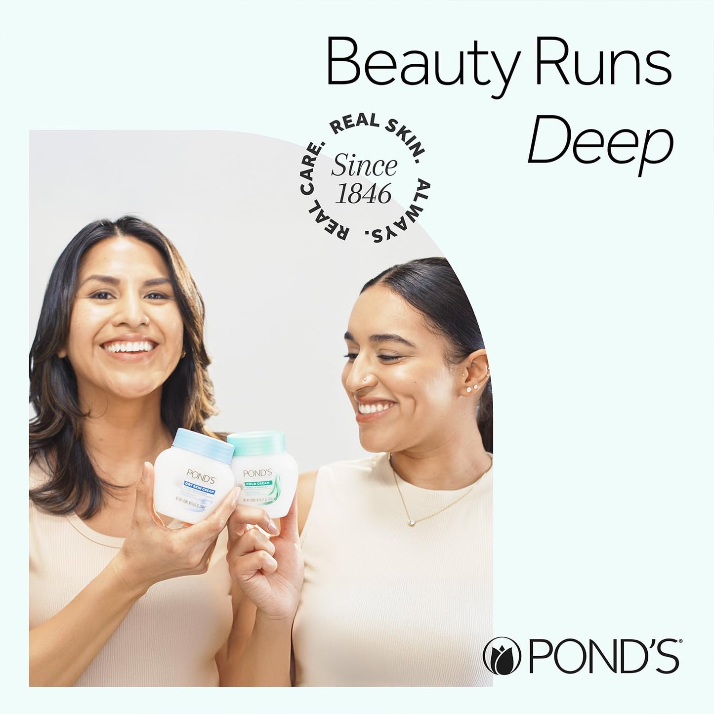 POND'S Cold Cream Make-Up Remover | Fragrance-Free Deep Cleanser 2-Pack - Hypoallergenic, 6.1 Oz Each