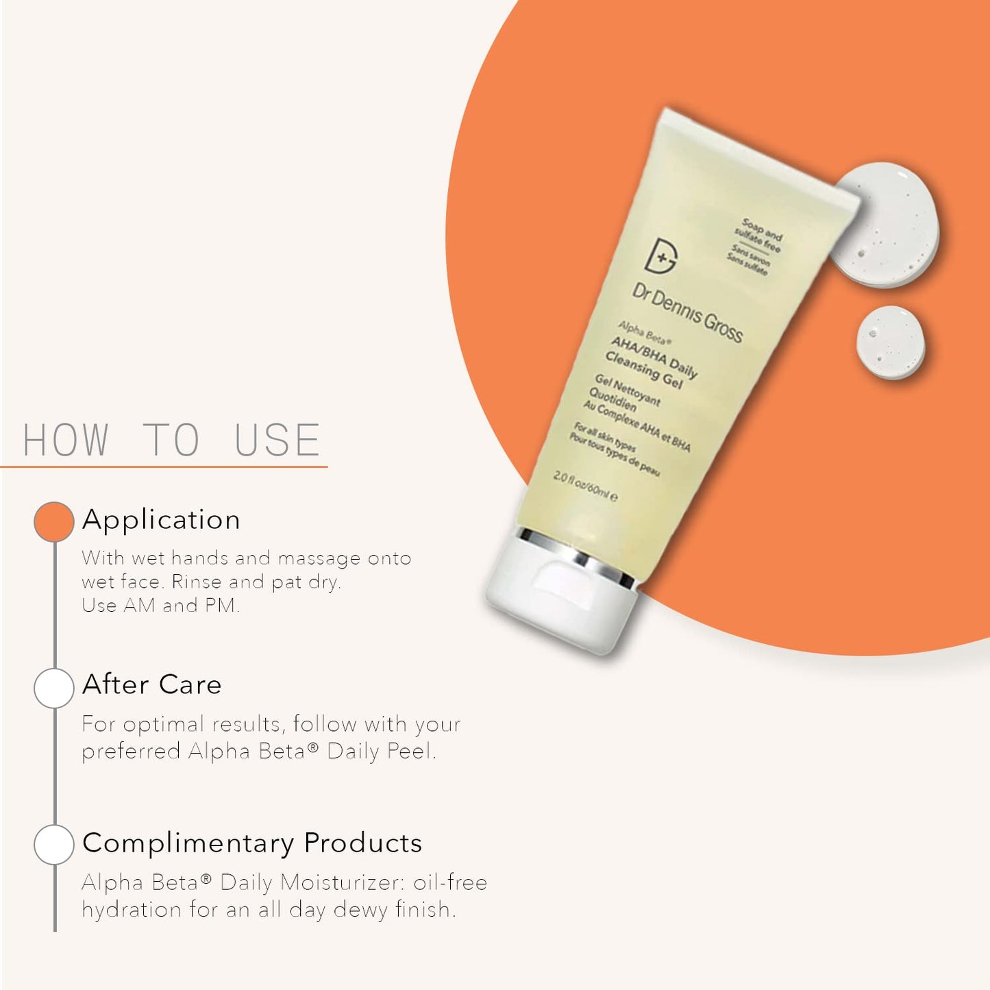 Dr Dennis Gross Alpha Beta® AHA/BHA Daily Cleansing Gel, for Skin That is Dull, Congested and Uneven Tone & Texture