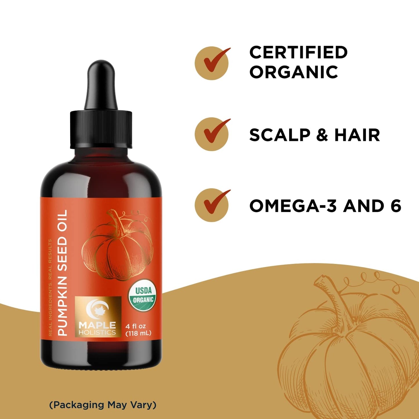 Rosemary and Pumpkin Seed Oils for Hair Growth - Pure Essential Rosemary Oil and Organic Pumpkin Oil Set for Men and Women