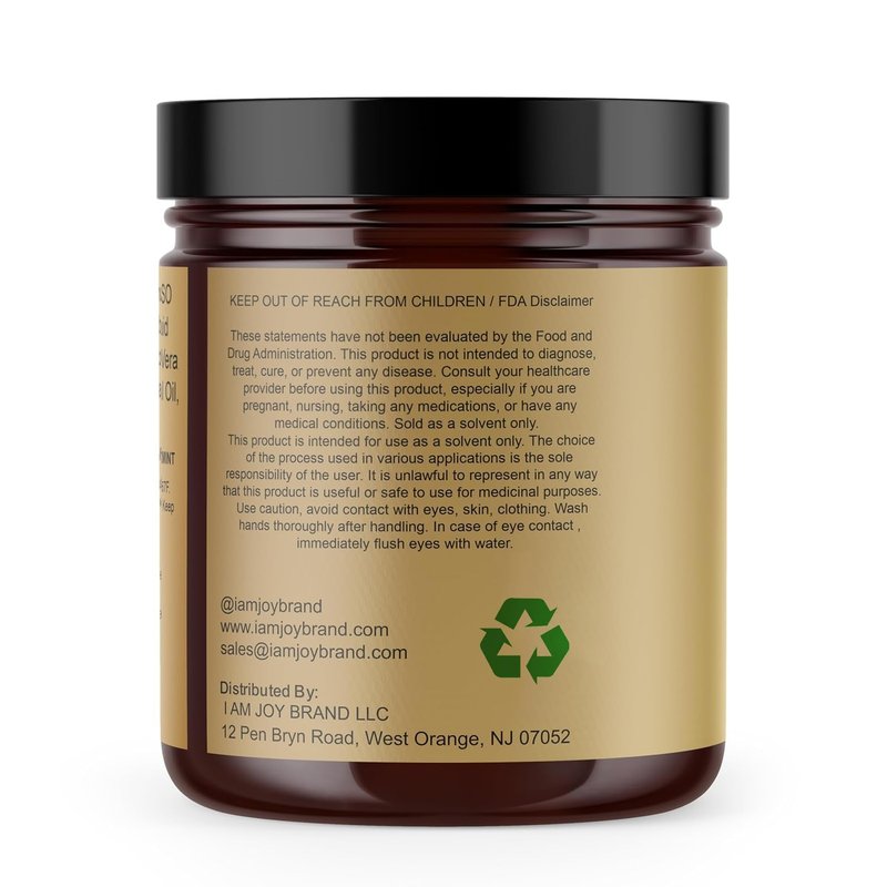DMSO Cream with 24K Colloidal Gold - Joint Comfort & Mobility | 99.99% Pure | Aloe Vera & Shea Butter | Peppermint Scent - 7oz Jar