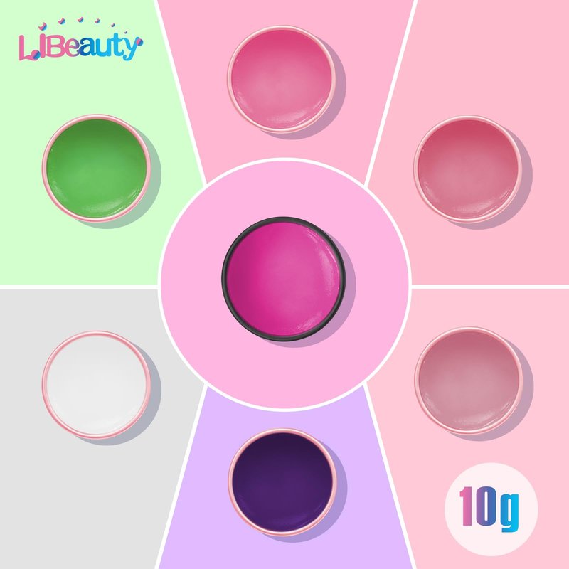 Libeauty Lash Lift Glue Balm Eyelash Perm Glue Wax for Professional Lash Lifting and Brow Lamination, Strong Stickiness and Non-Drying for Easy Adjustment, Water Soluble Lash Adhesive 10g (Pink Peach)