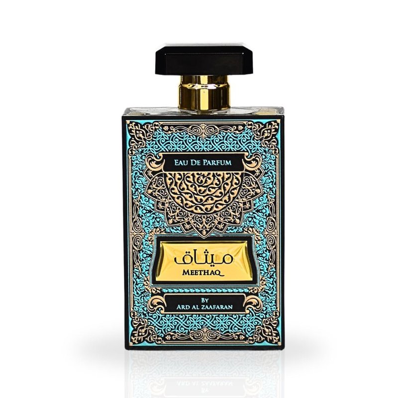 Ard Al Zaafaran Meethaq Eau De Parfum Men Spray 100ML (3.4 OZ) Arabian Perfume for Men Luxurious And Captivating Fragrance Long Lasting Perfume For Men The Unique Essence of Arabian Heritage
