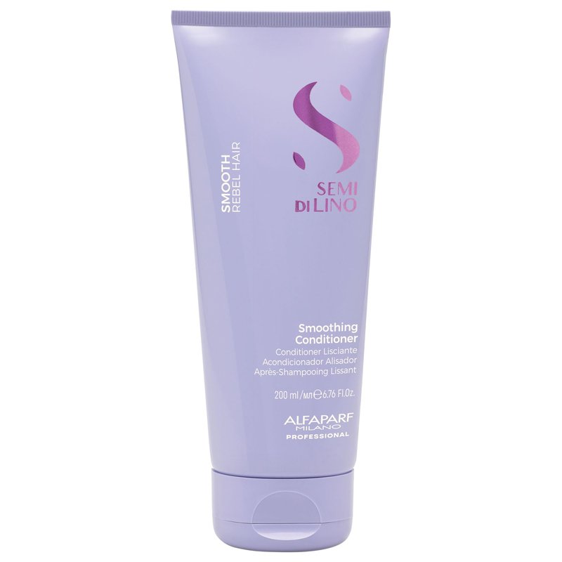 ALFAPARF MILANO Semi di Lino Smooth Conditioner for Frizzy and Rebel Hair - Detangles Hair - Controls Frizz - Straightens and Hydrates Unruly Hair, 6.76 fl. oz.