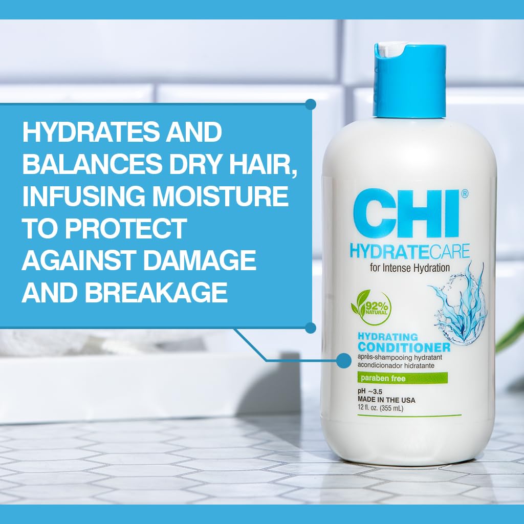 CHI HydrateCare Hydrating Conditioner - Moisture Balance & Damage Protection | 12 Oz