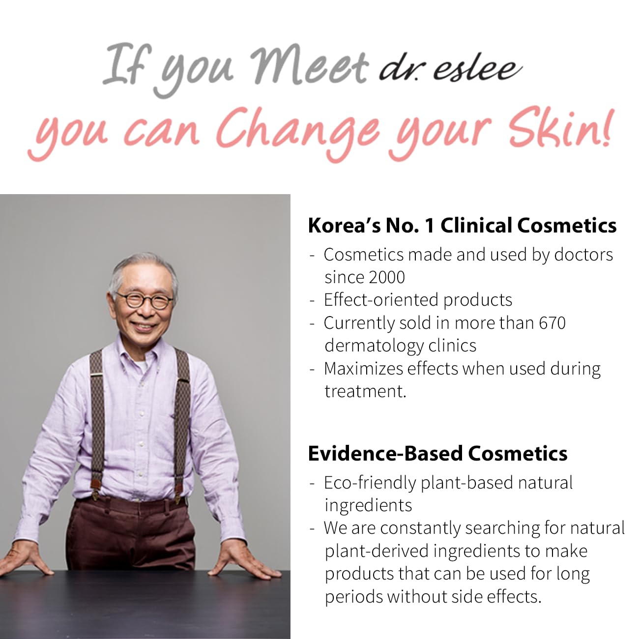 Dr Eslee Cleansing Water Daji Water 250ml – Mild and Gentle Dermatological Facial Cleanser for Makeup Removal | pH Balanced | Ideal for Sensitive & Damaged Skin | Korean Skincare
