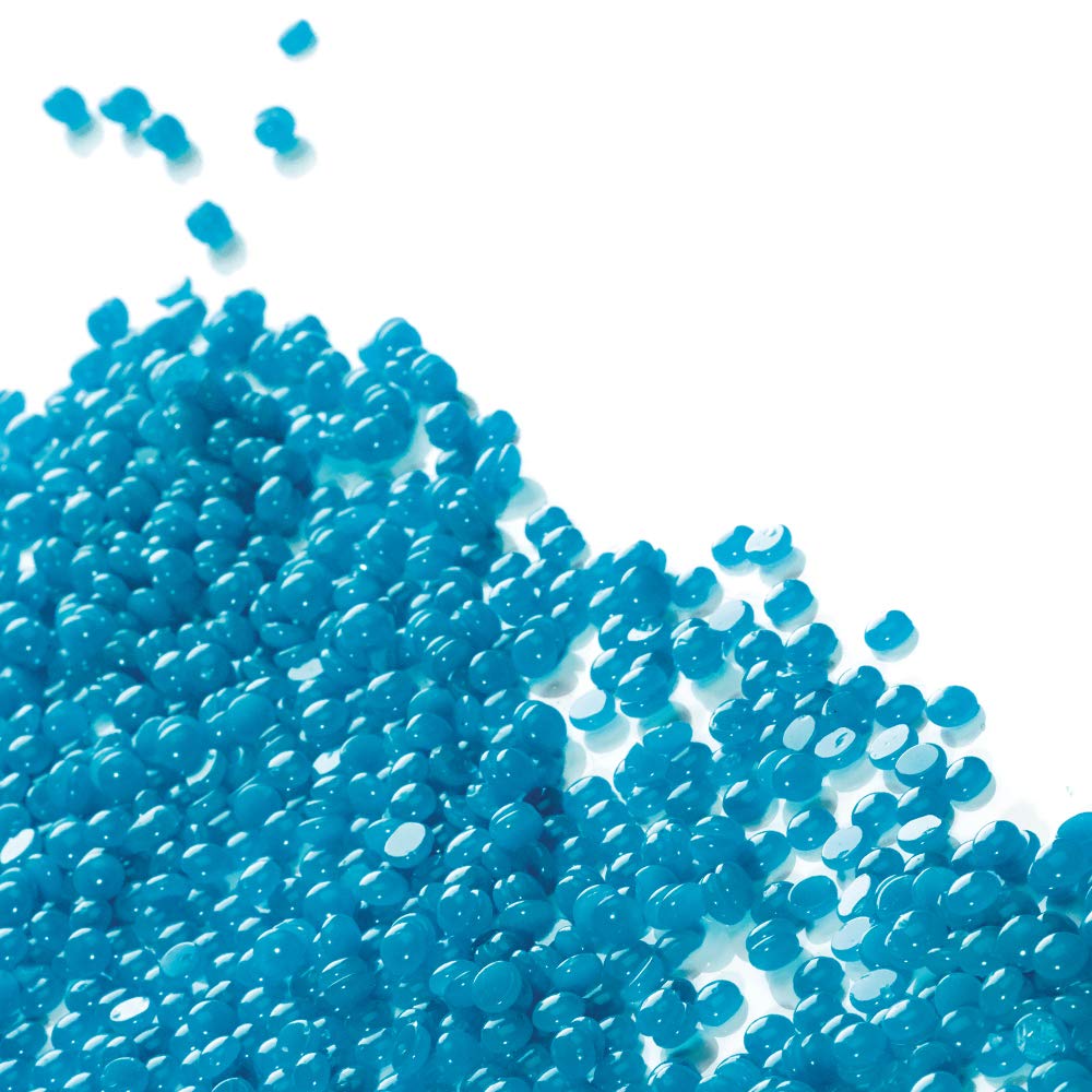 Satin Smooth Titanium Blue Thin-Film Hard Wax Beads for Hair Removal, 35 oz