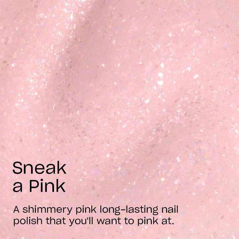 OPI Infinite Shine Sneak a Pink | Sheer Pastel Pink Shimmer Long Wear Gel Like Nail Polish | OPI'm Dreaming Collection