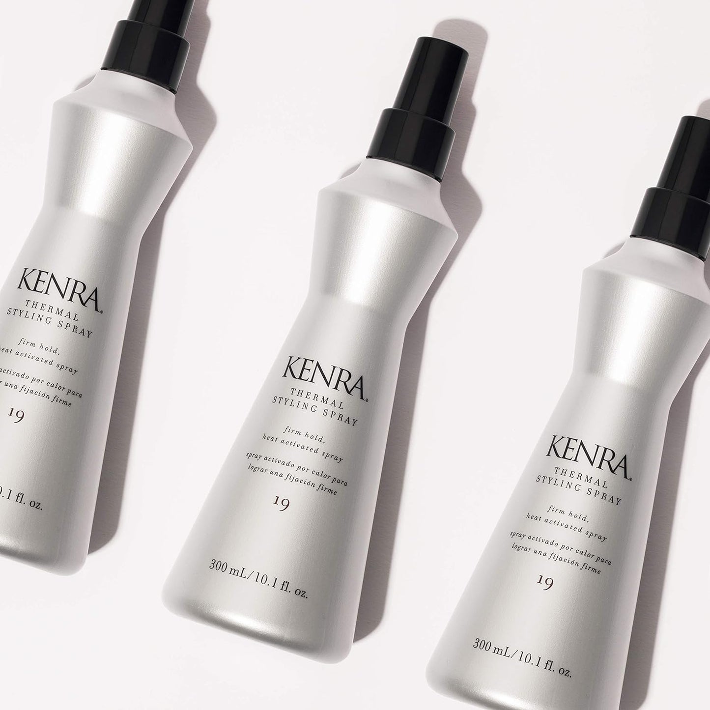Kenra Professional Thermal Styling Spray 19 | Heat Protection | Firm Hold Heat-Activated | Tames Frizz, Flyaways & Adds Shine | All Hair Types | 10 fl. Oz (2-Pack)