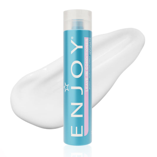 Enjoy Leave In Conditioner - Eliminates Frizz Cleansing Moisturizing Smoothing - Sulfate Free For Thick Coarse or Curly Hair (10.1 Fl Oz)