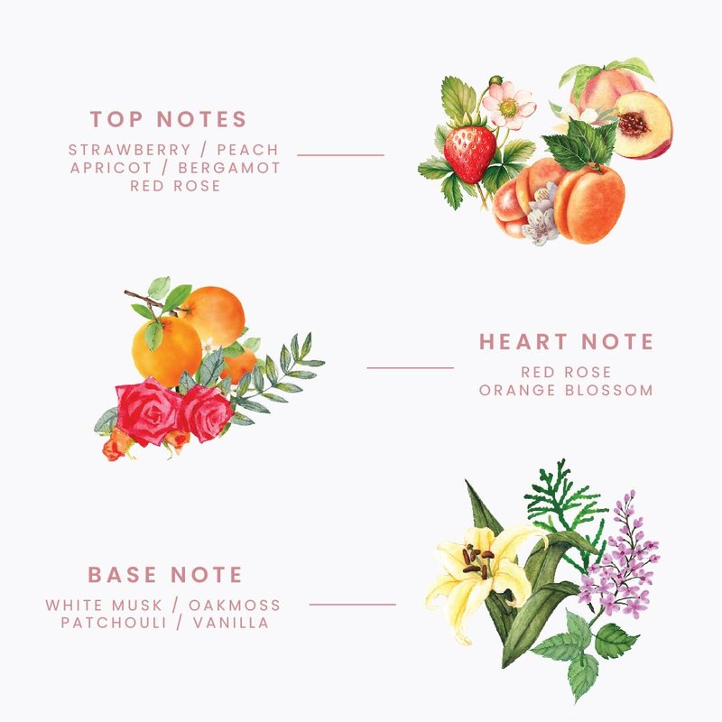 VOLANTE Alize Eau de Parfum - 100ml Vanilla Perfume for Women with Strawberry, Peach & Rose - Premium Long-Lasting Fruity Floral Scent - Cruelty-Free Breezy Scent for Daily Wear - Made in France