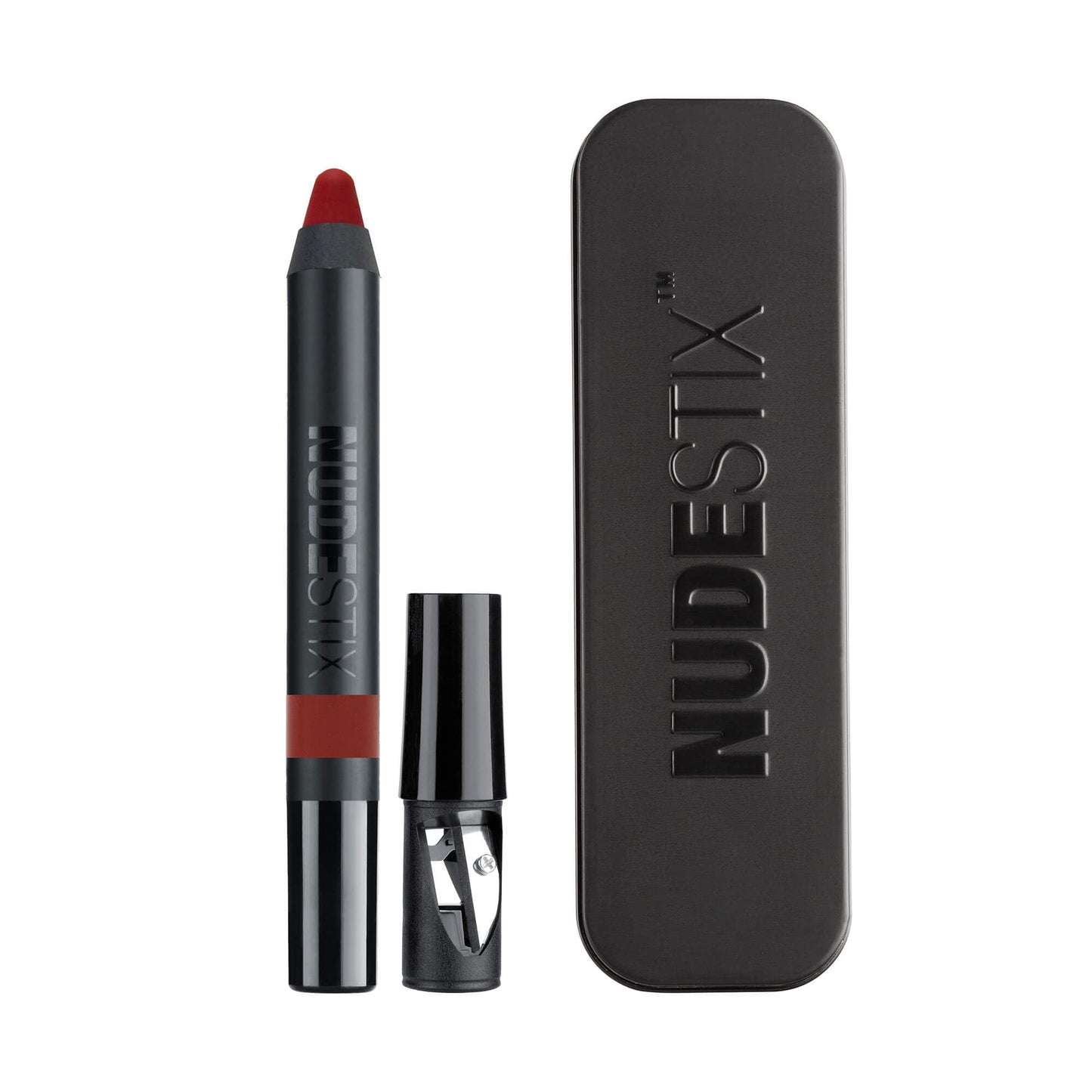 Nudestix Intense Matte Lip + Cheek Pencil – 3-in-1 Long-Wear Matte Lipstick, Lip Liner & Blush Stick | Waterproof, Vegan, Preservative-Free | Soft Blurred Finish, Shade: Royal