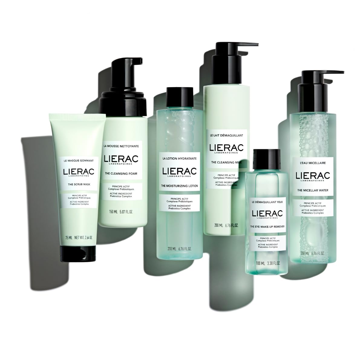 Lierac DEMAQUILLANT The Scrub Mask - Exfoliating Face Wash with Marine Prebiotic Complex, Kaolin - Smoothing Facial Scrub for All Skin Types - 75 ml