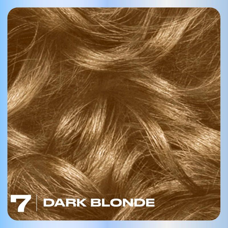 Clairol Nice'n Easy Permanent Hair Dye - 7 Dark Blonde | 100% Gray Coverage & Natural Shine | Pack of 3