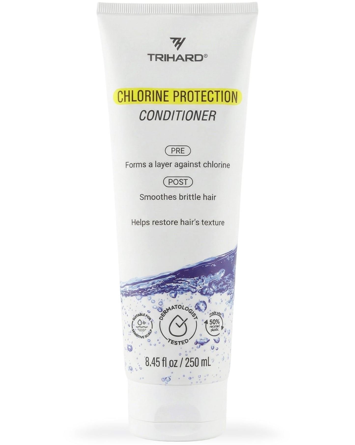 TRIHARD Pre & Post Swim Conditioner | Swimmers Conditioner | Pre Swim Hair Protection | Chlorine Removal Solution