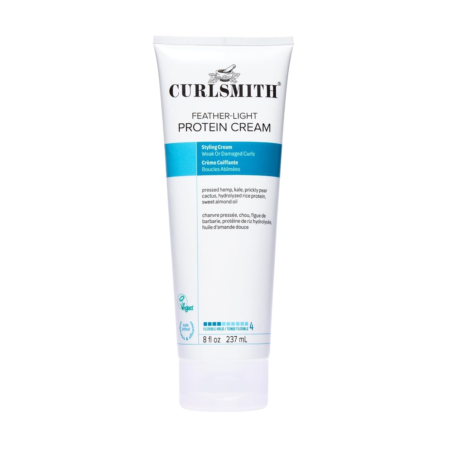 Feather Light Protein Cream - Flexible Hold Curl Cream for All Curl Types | Vegan & Cruelty-Free (8 oz)