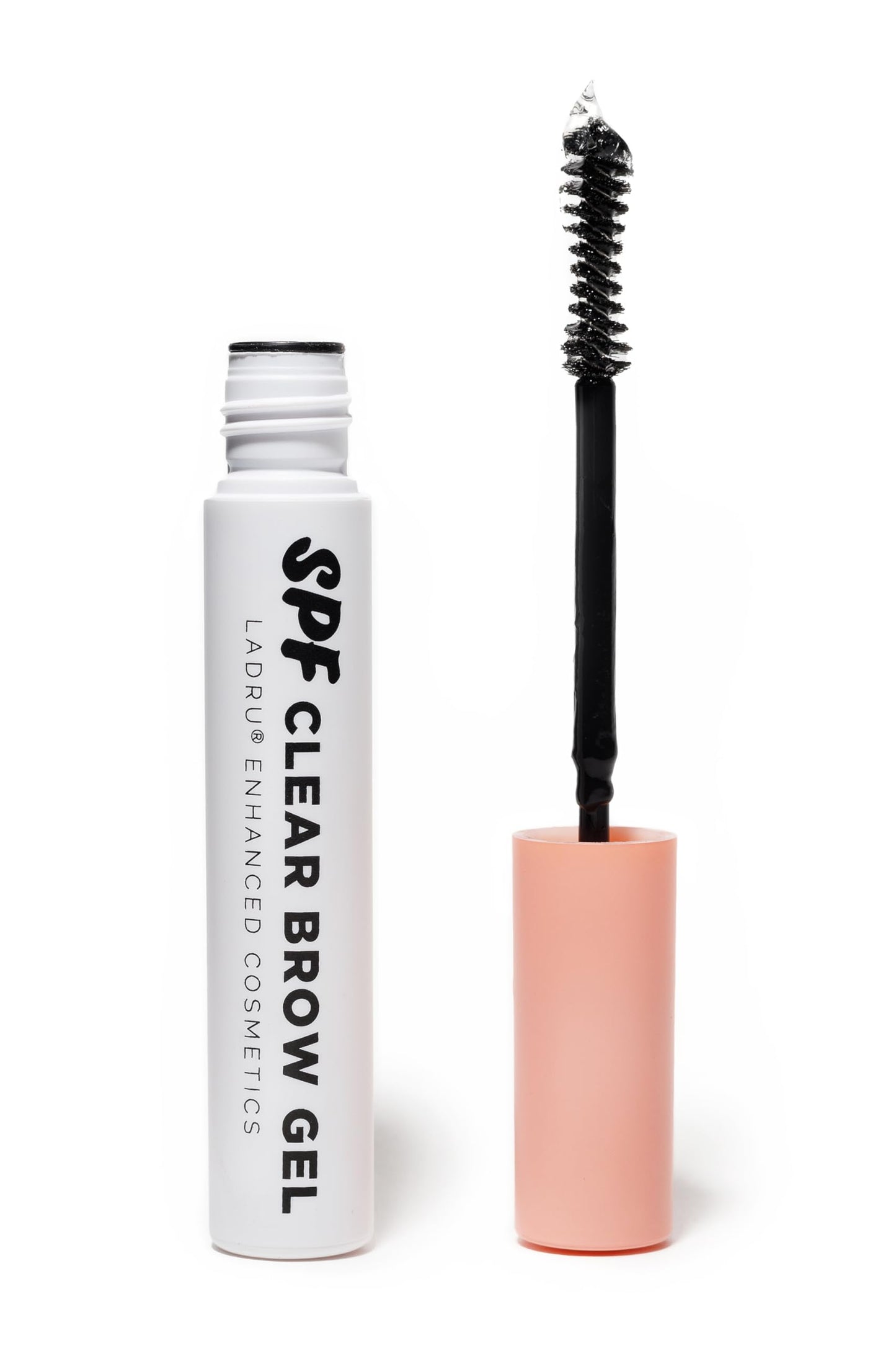 LADRU Enhanced Cosmetics Original SPF 15 Brow Gel – Clear Brow Gel with Flake-Free, Lightweight Formula, Brow Lamination Effect, Up to 24-Hour Hold