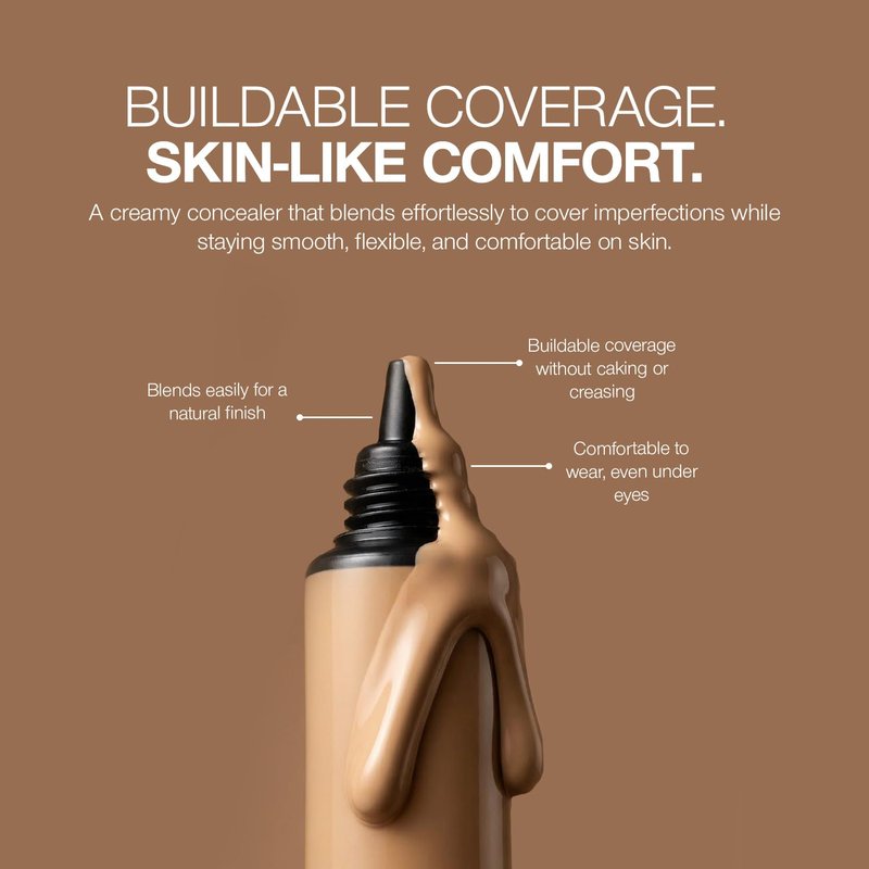 Palladio Full Coverage Concealer - Creamy Face & Under Eye Formula, Disguises Dark Circles, Blemishes, Fine Lines, Evens Skin Tone (Vanilla Latte)