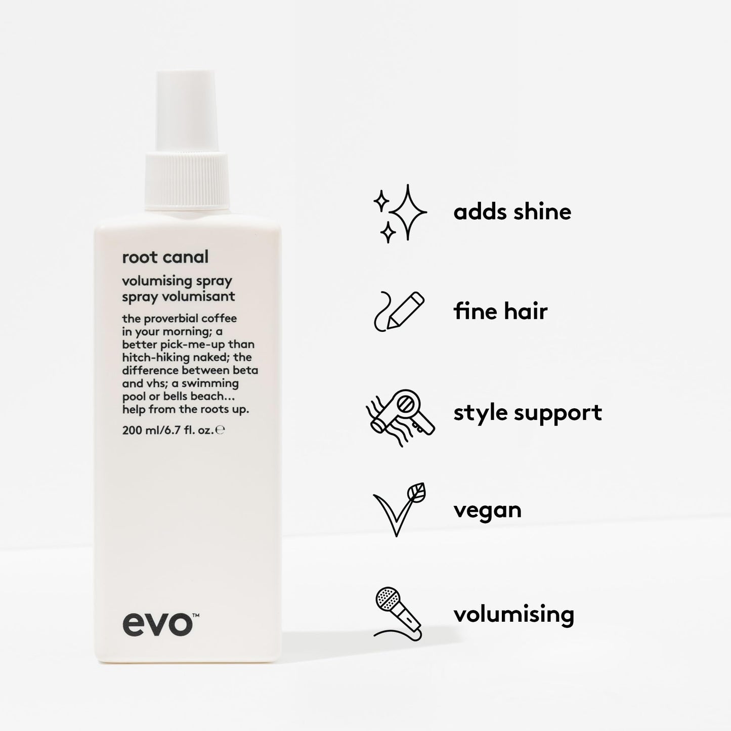 EVO Root Canal Volumizing Spray for Fine Hair & All Hair Types, 6.7 fl oz