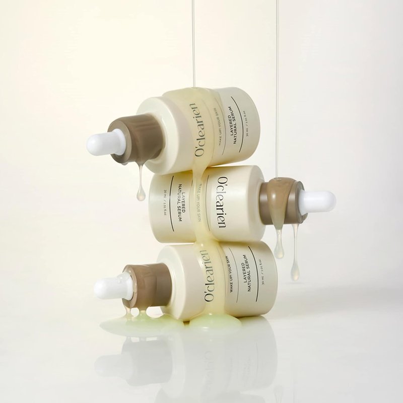 Layered Natural Serum with Hyaluronic Acid - Hydrating & Soothing for Sensitive Skin | 1.01 fl. oz.
