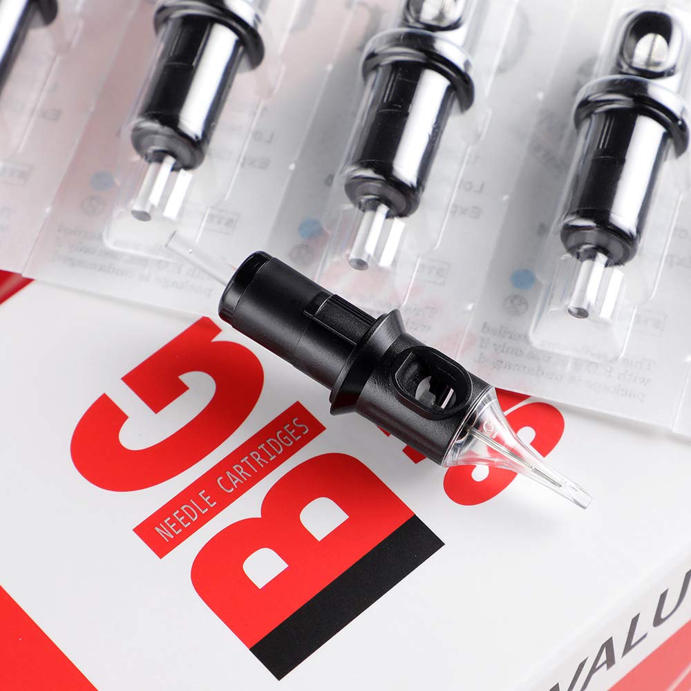 STIGMA #12(9RL) Standard Disposable Tattoo Needle Cartridges with Membrane Safety Cartridges for Tattoo Artists Round Liner 50Pcs Super Value Pack EN05-50-1209RL