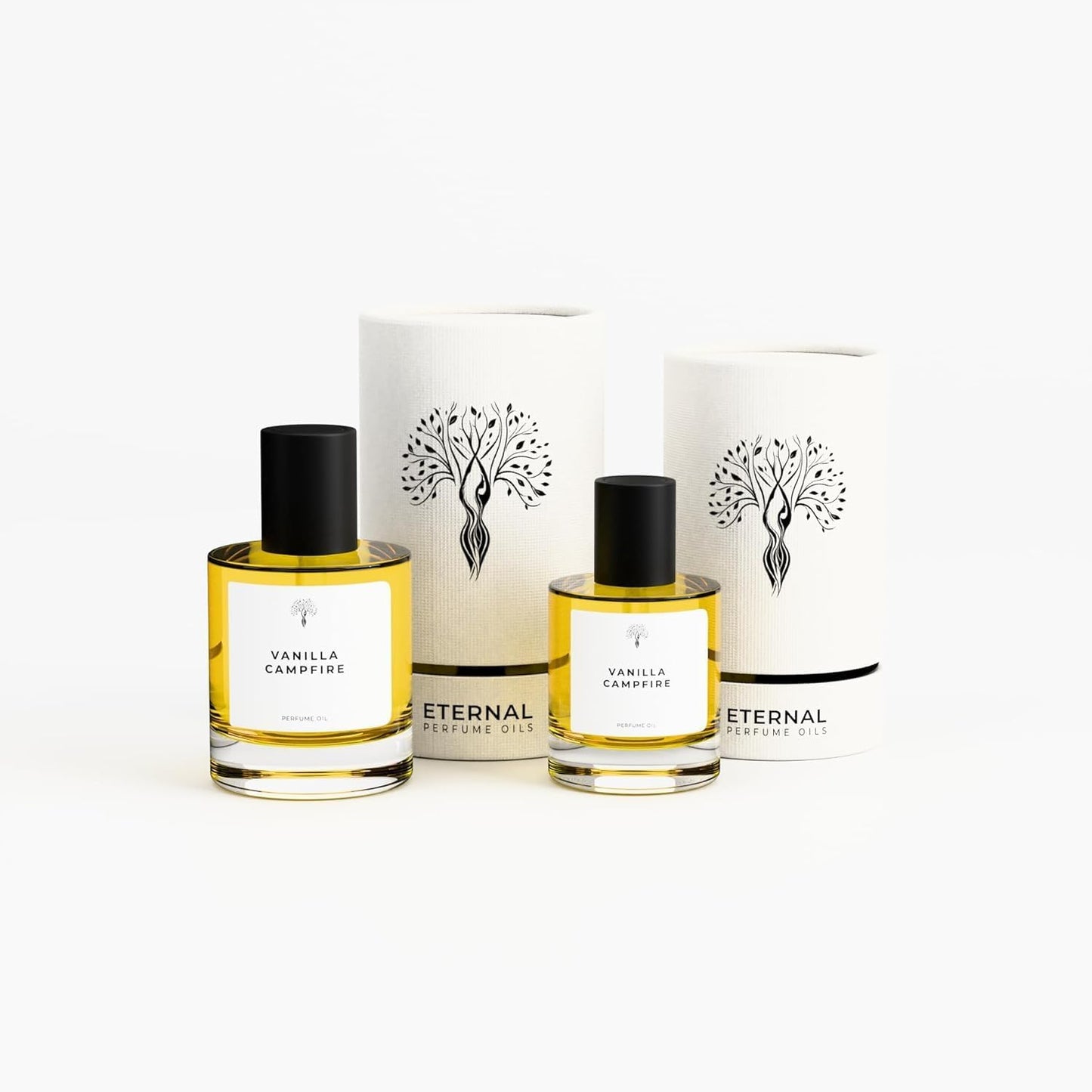 Eternal perfume oils Vanilla Campfire Perfume for men Alcohol Free Perfumes for women Long Lasting Eau De Parfum 1.69 FL Oz with 1 FL Oz Concentrated perfume Organic (Pack of 2)