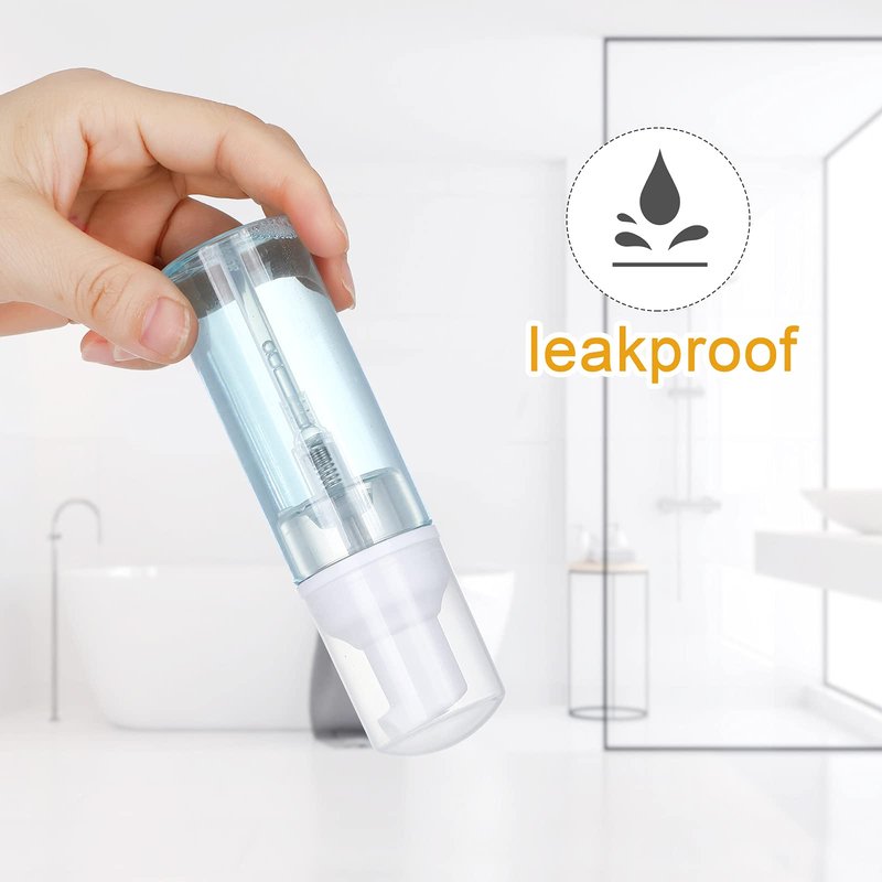 35 Pack 2 oz Foam Pump Bottles, 60ml Clear Refillable Travel Bottles for Hand Soap, Lash Shampoo, Foaming Cleanser and Liquid Soap