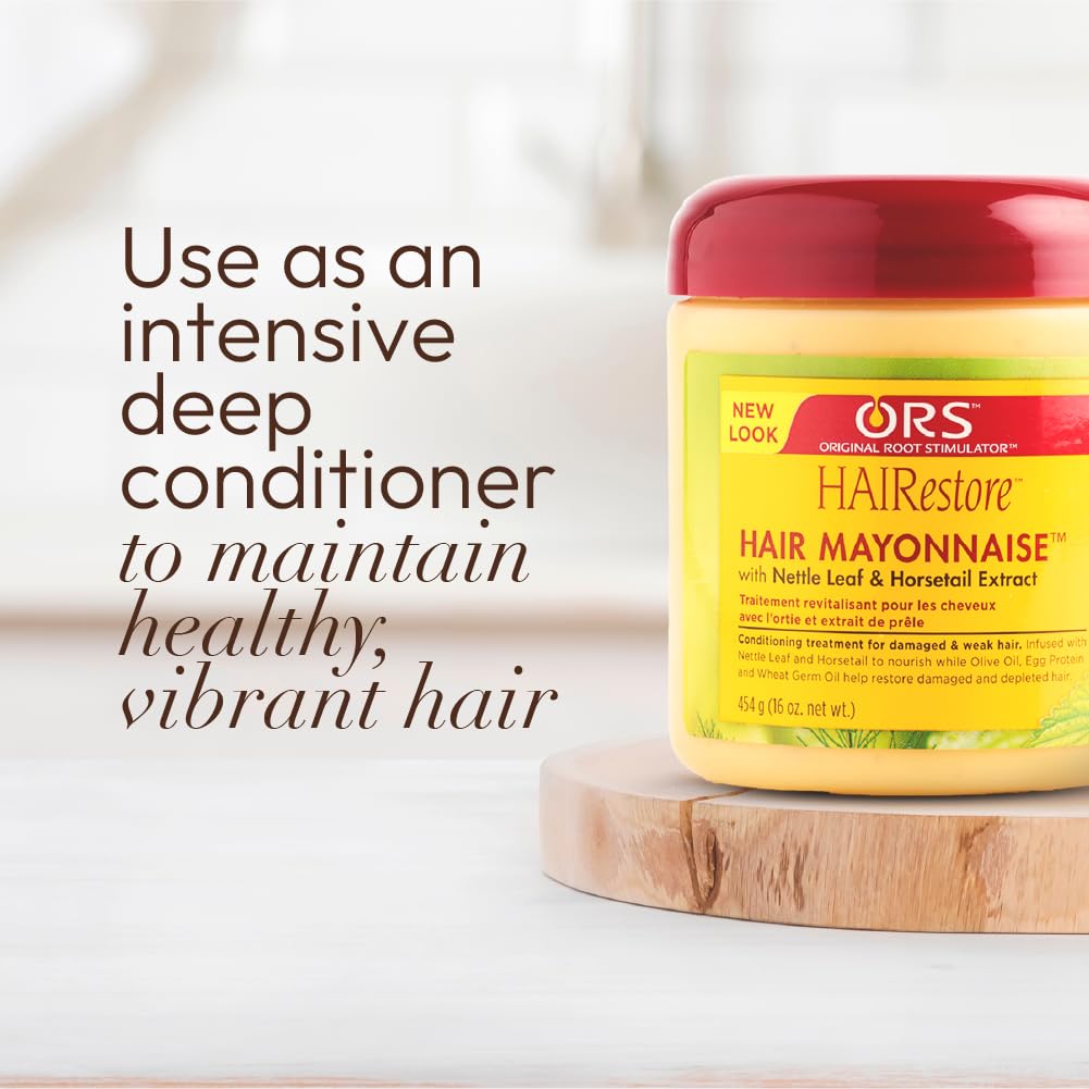 ORS HAIRestore Hair Mayonnaise with Nettle Leaf and Horsetail Extract 16 Ounce (Pack of 4)