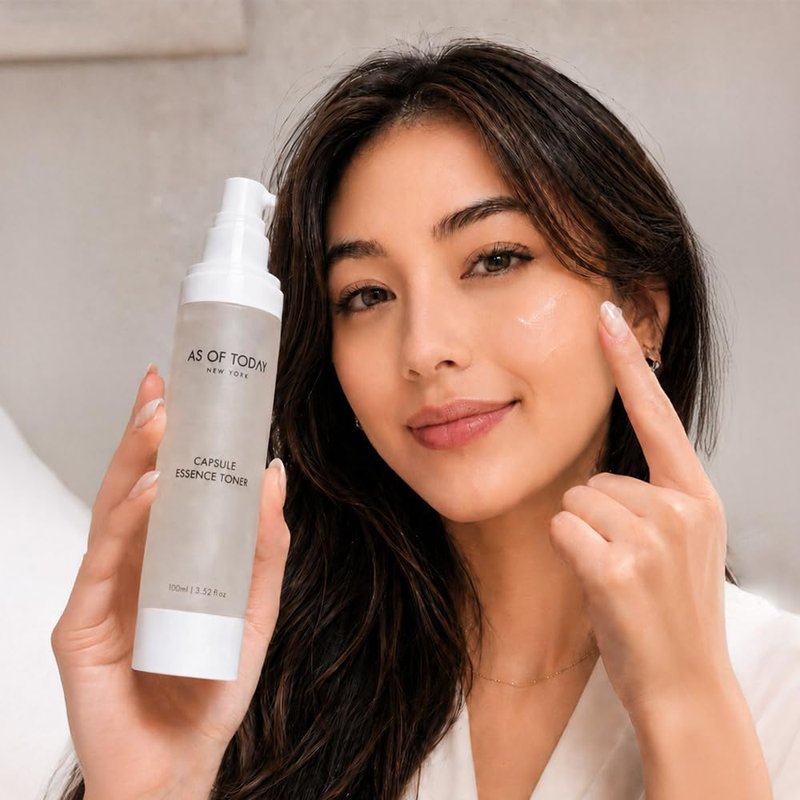 AS OF TODAY Capsule Essence Toner | Hydration, Soothing, Skin Barrier & Even Tone | With Niacinamide, Jojoba Oil Capsules, Scutellaria & D-Panthenol | Clean Beauty
