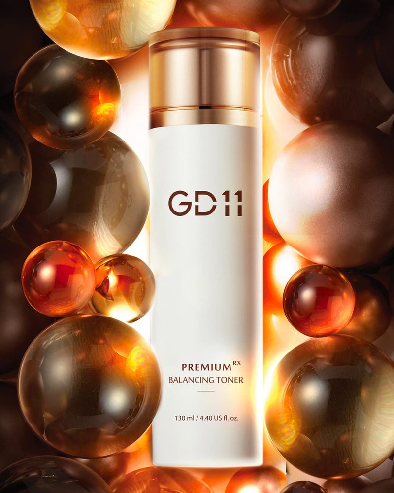 GD11 Premium RX Balancing Toner, Exosome-enriched Liposomal Complex with Sodium Hyaluronate & Panthenol for Skin Moisture Support, Hydrating Toner for Glow, Korean Skin Care (4.40 Fl Oz / 130ml)