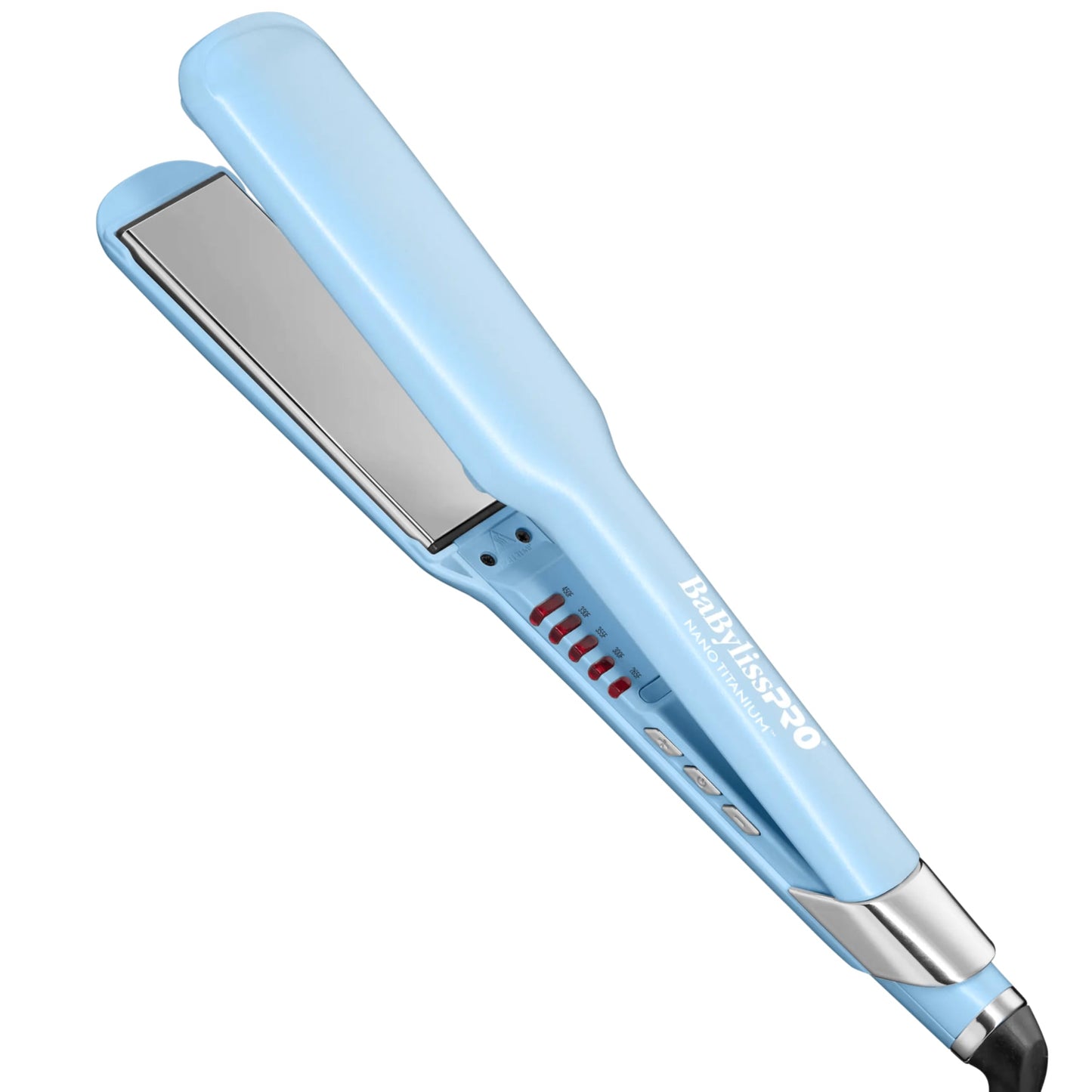 BaBylissPRO Nano Titanium 1 1/2" Ultra-Sleek Straightening Iron, Flat Iron - Iced Blue