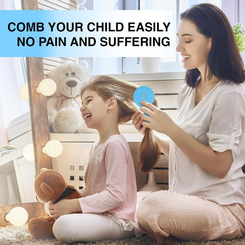 Mini Superbrush Hair Brush for Kids | Gentle Anti-Static Detangling Bristles - Vented Design for All Hair Types (Mini Blue)