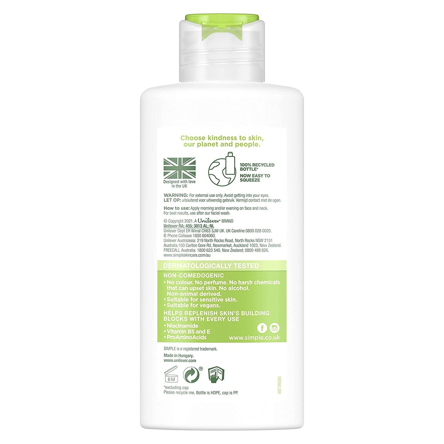 Simple Sensitive Skin Experts Hydrating Light Moisturizer, 4.2 FZ (Pack of 3)