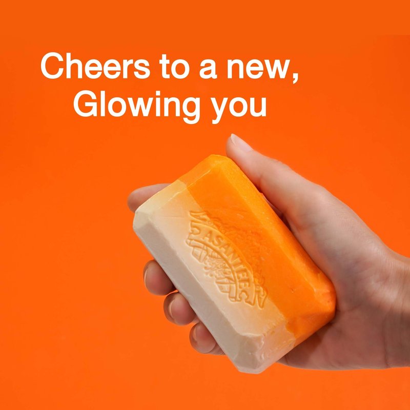ASANTEE Papaya & Rice Milk with Honey Cleansing Soap 125 Grams (Pack of 6)