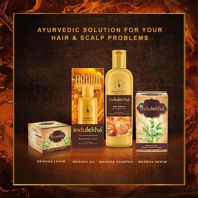 Indulekha Bringha Complete Hair Care Oil 100ml (Pack of 3)