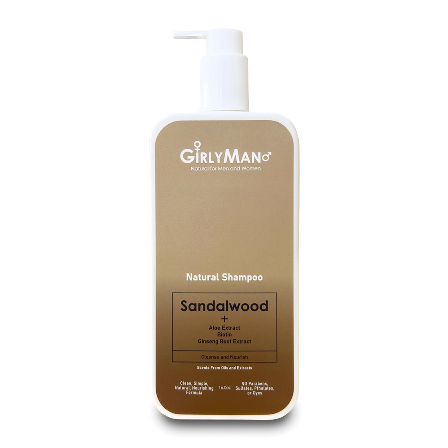 Natural Non Toxic Shampoo-Made with Olive Oil, Argan Oil, & Biotin, No Artificial Fragrance, Nourishing Ingredients, For All Hair Types, Family Owned (Sandalwood)