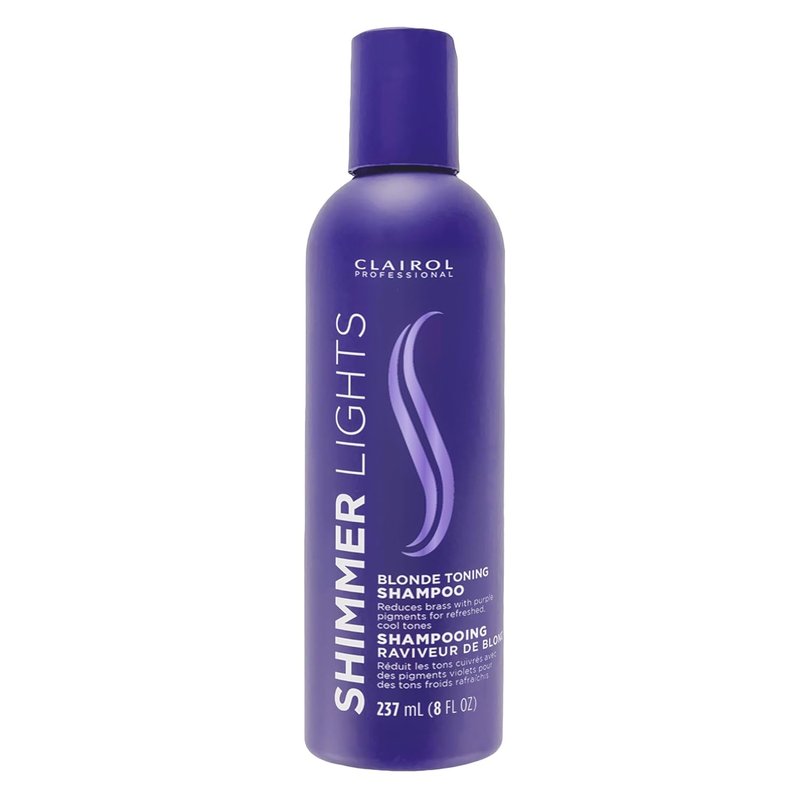 Clairol Professional Shimmer Lights Purple Shampoo - Neutralizes Brass & Yellow Tones | For Blonde, Silver & Gray Hair